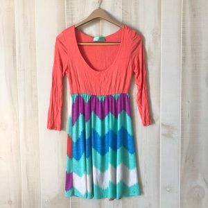 Lightweight vibrant mini dress